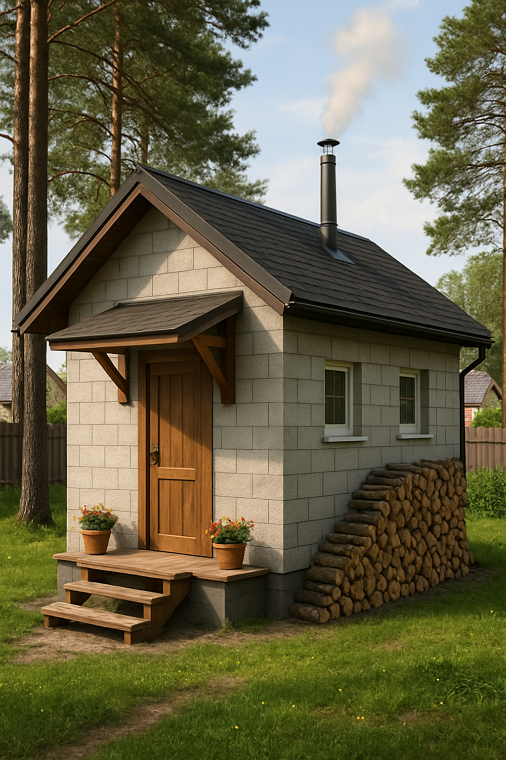 Баня 4×6 из газобетона в Нижнем Новгороде — расчёт блоков и стоимость